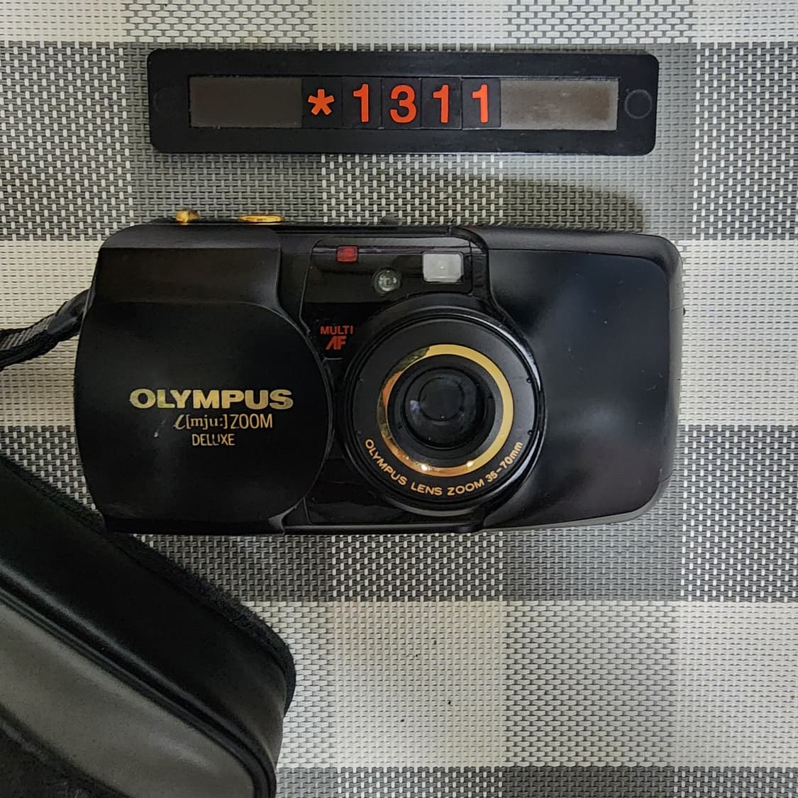 올림푸스 뮤 줌 디럭스 블랙바디 필름카메라 파우치포함 상품이미지2