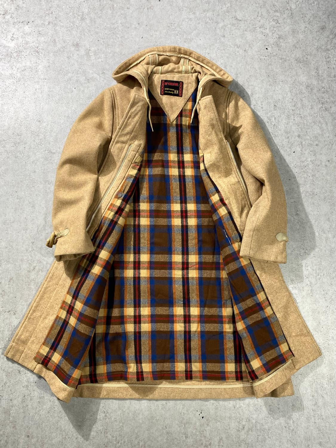 [S-M] 90s Mcgregor 맥그리거 빈티지 울 더플코트 상품이미지4