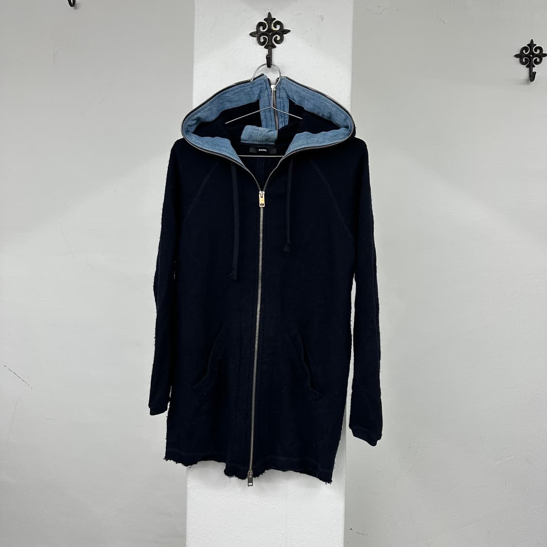 Diesel navy hood zip 상품이미지4
