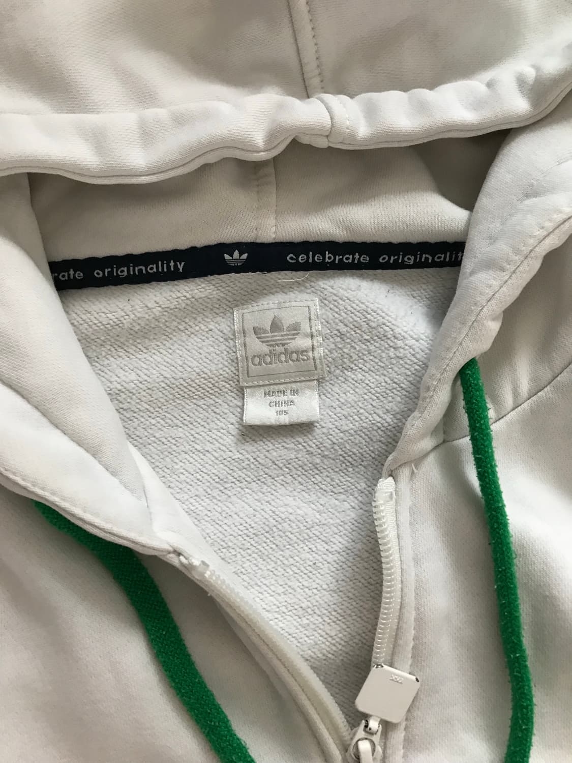 아디다스 00년대 올드스쿨 파이어버드 화이트 후드집업 상품이미지7