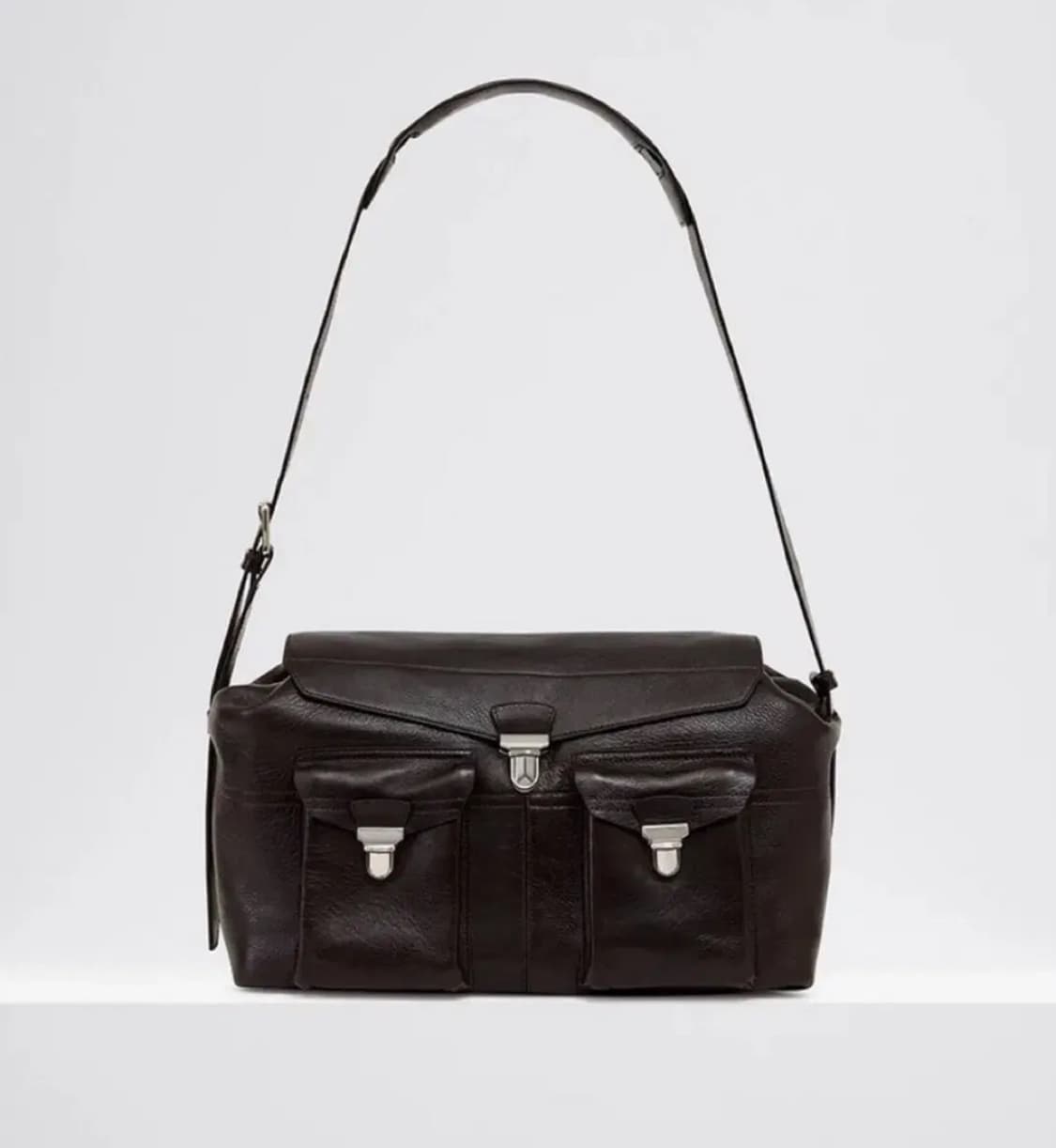 [새상품] 르메르 Lemaire 위크 엔드 위켄드 기어백 에스프레소 라지 상품이미지1