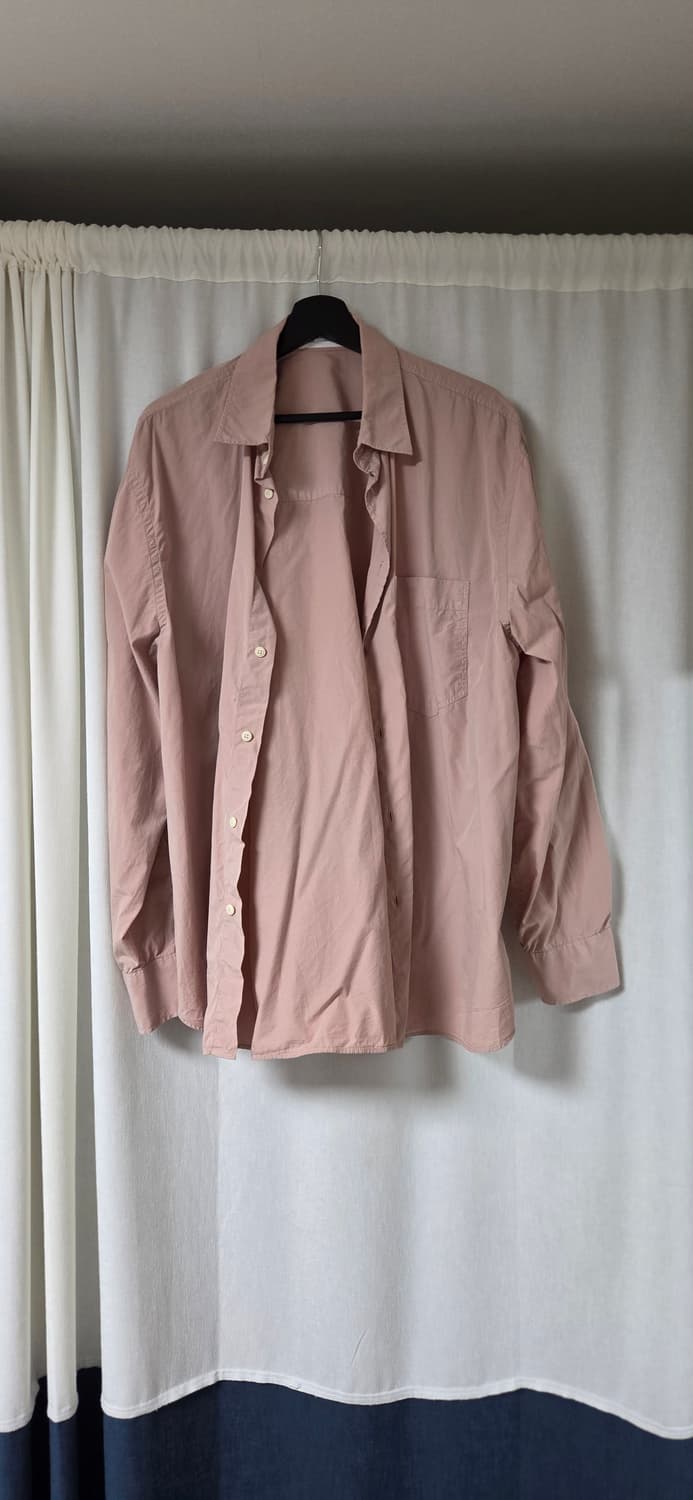 자라 포플린 셔츠 L 라지 분홍색 zara 상품이미지1