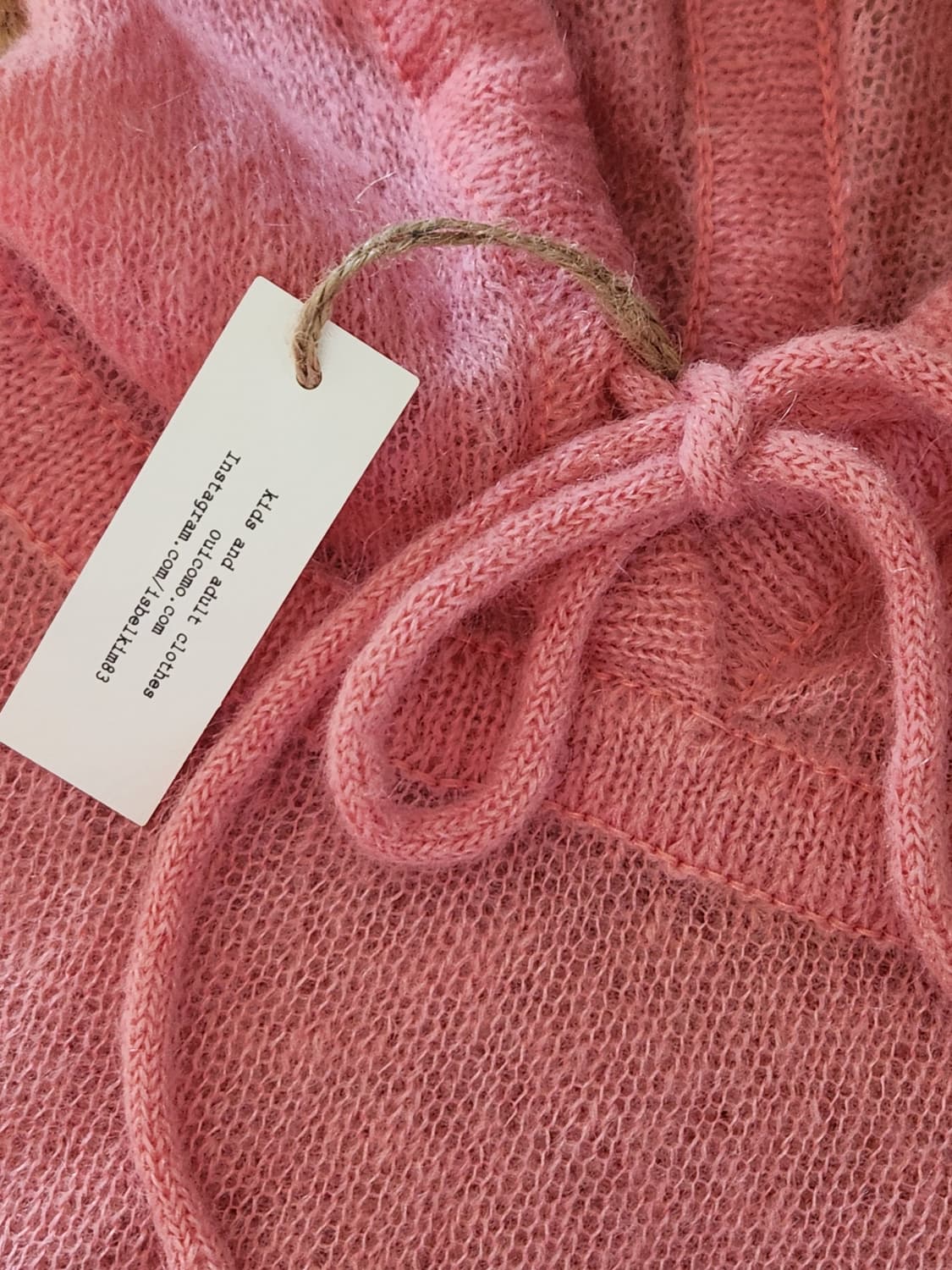 새옷 위꼬모 알로하 모헤어 후드 니트 풀오버 상품이미지7