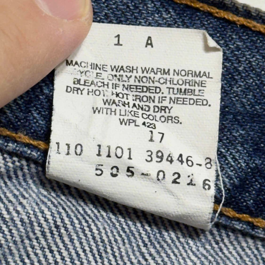 00s 리바이스 505 데님팬츠 W38 L30 상품이미지7