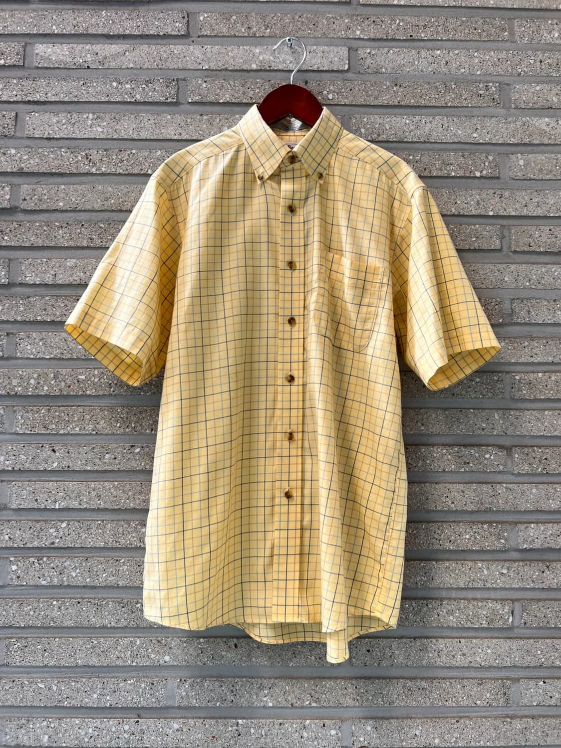 [S]L.L.Bean 엘엘빈 옐로우 그래프 체크 셔츠 상품이미지1