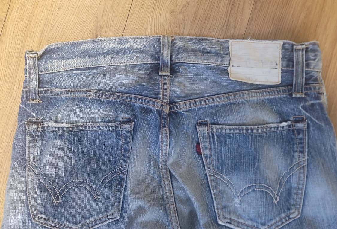 에드윈 빈티지 503 청바지 연청 워싱데님 32-34 사이즈 상품이미지2