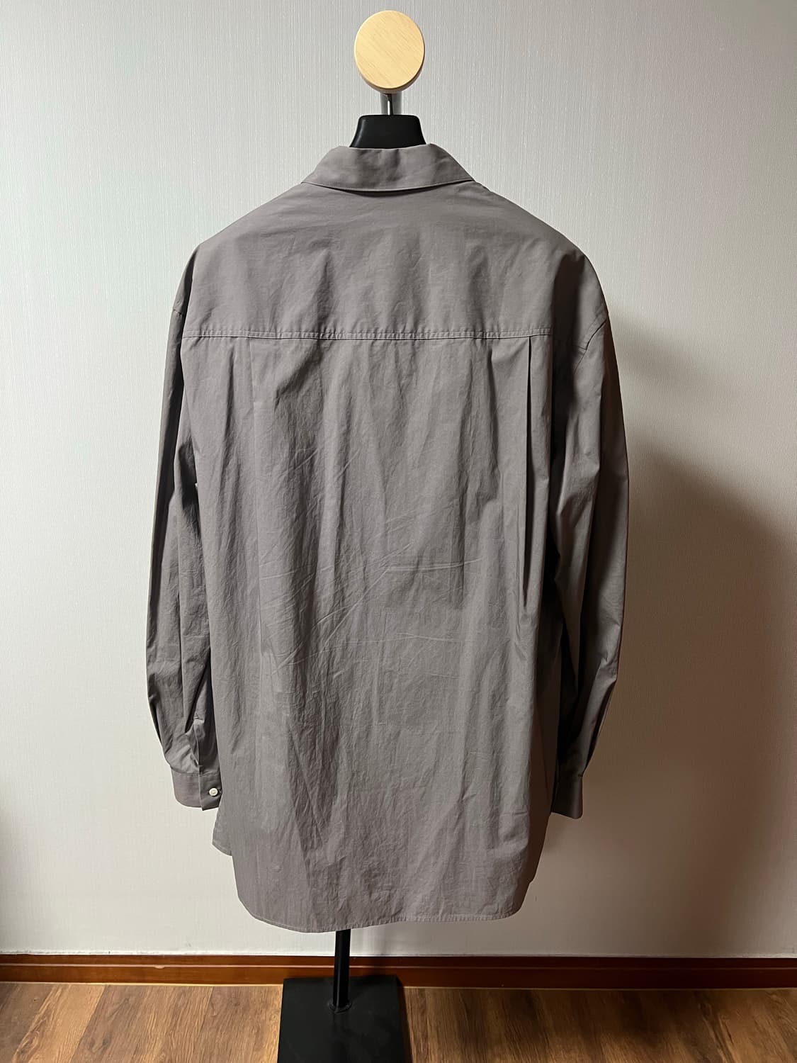 아모멘토 스퀘어 포켓 오버사이즈 셔츠M 그레이 상품이미지2