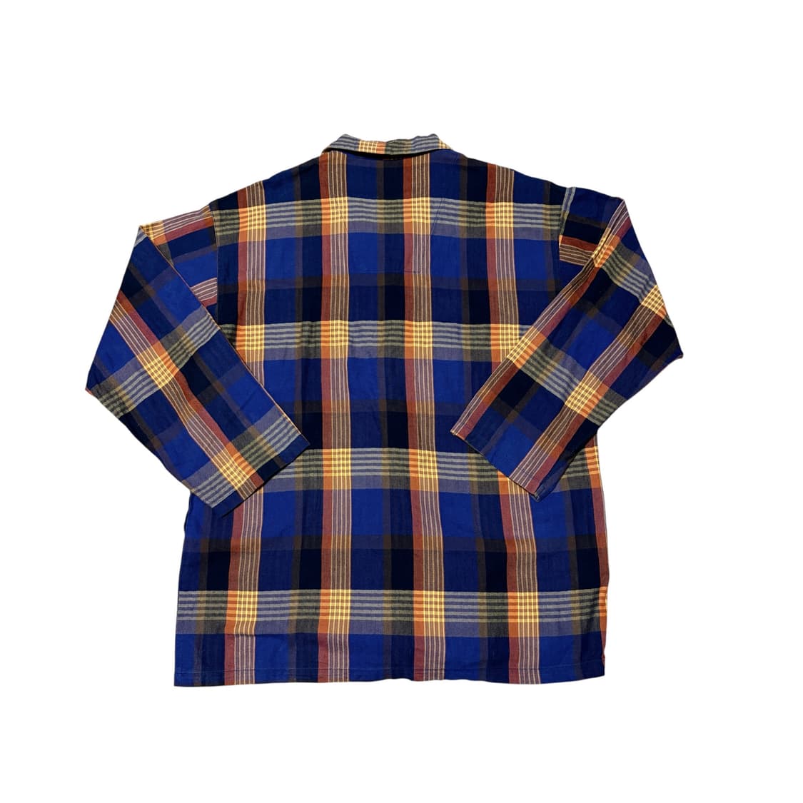 일본판)입생로랑 로고 자수 빈티지 체크 셔츠 상품이미지2