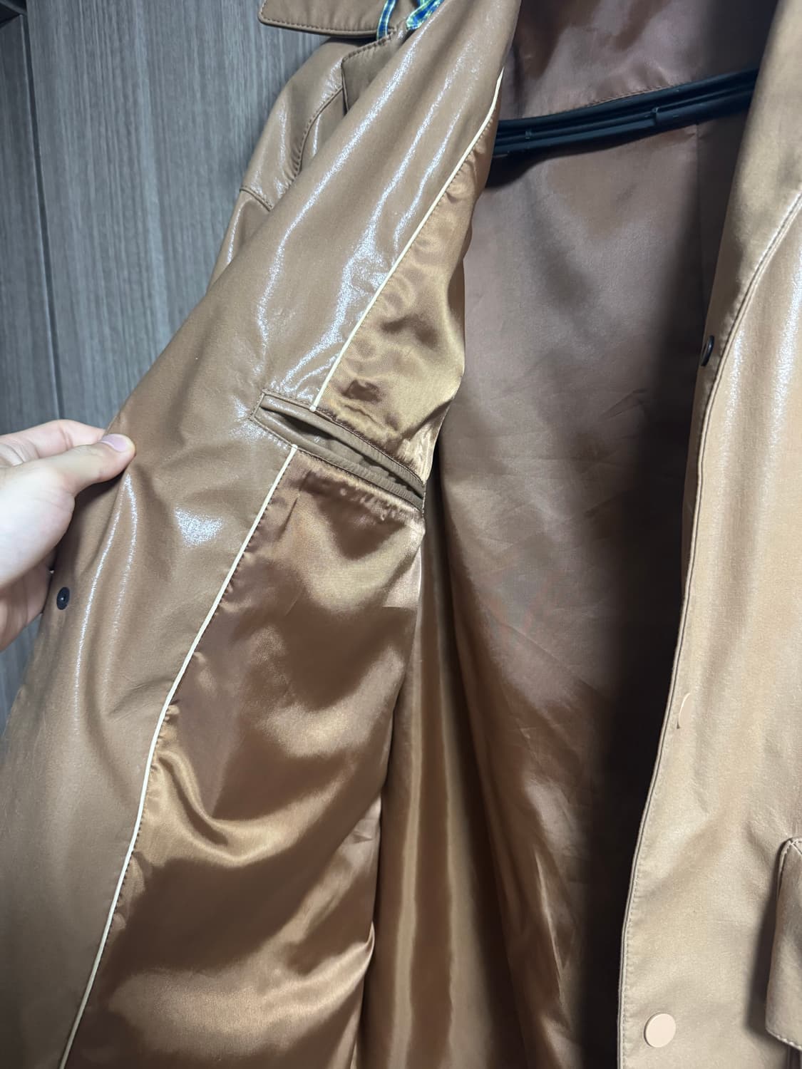 애프터프레이 코티드 후디 코트 모카 상품이미지5