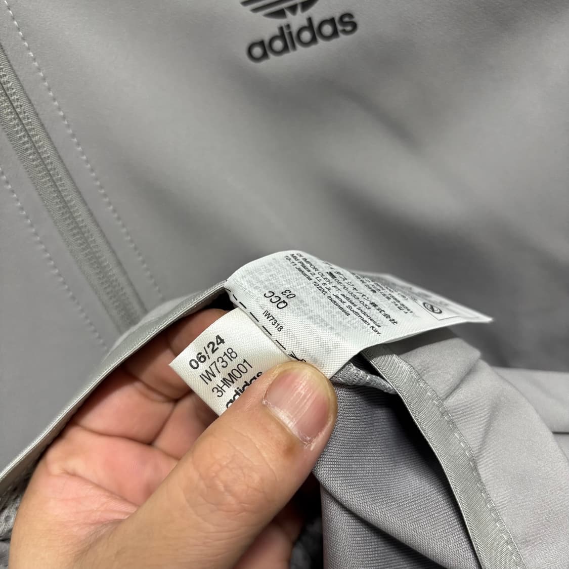 아디다스 그레이 삼선 슈퍼스타 져지 상품이미지5