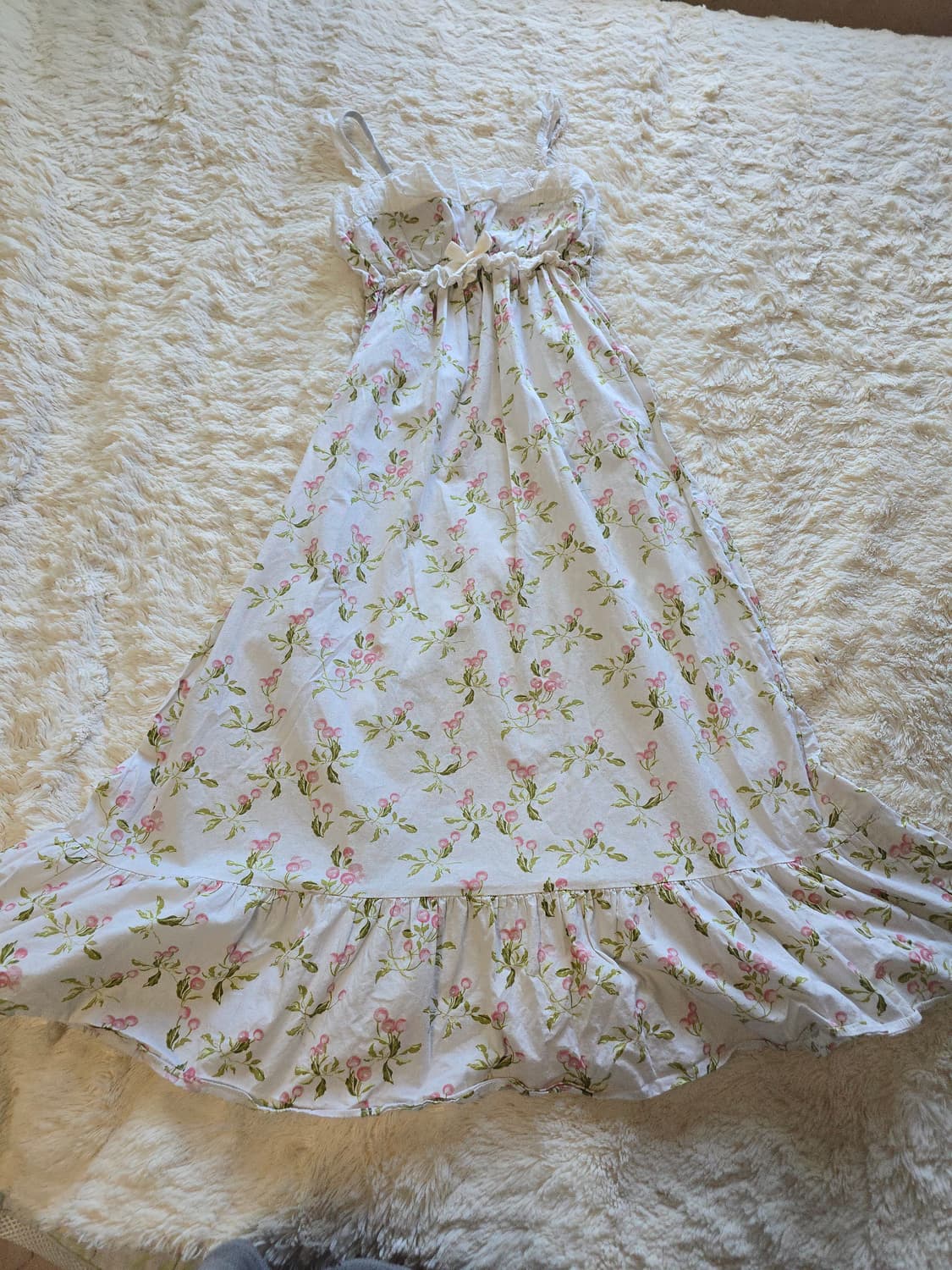 빈티지 모리걸 플라워 레이스 롱원피스 상품이미지1