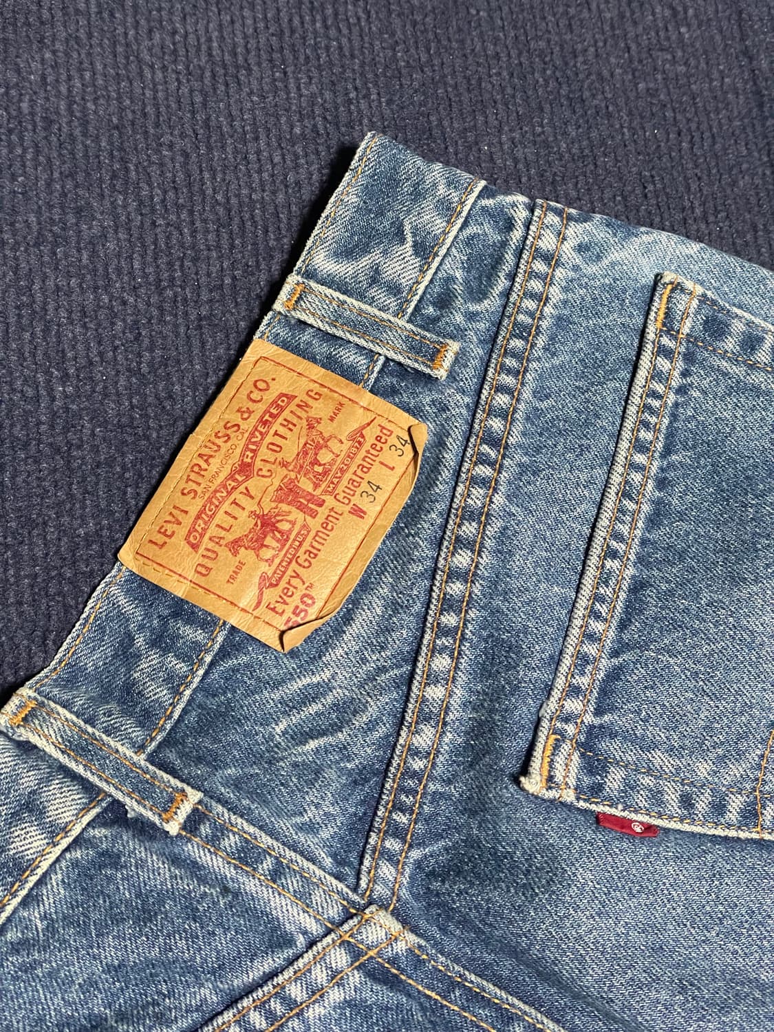 리바이스 550 34사이즈 미국 생산(00년 5월) 상품이미지3