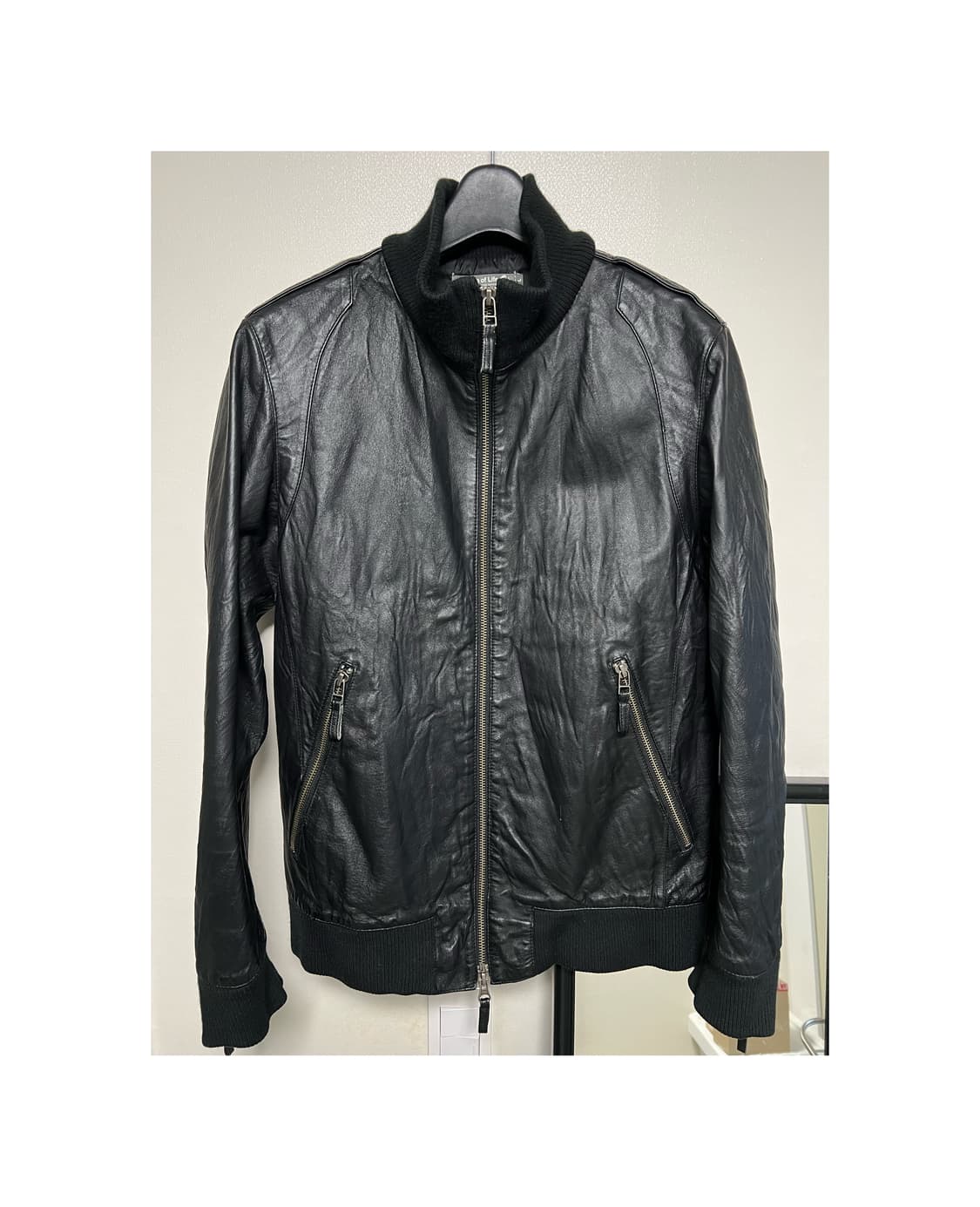 레더 집업 상품이미지1