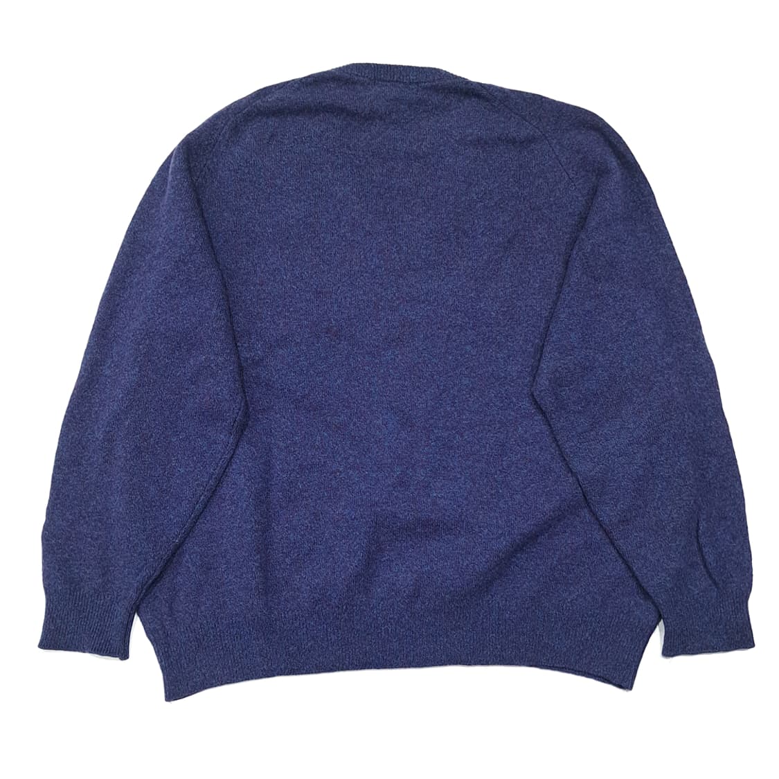 CL104 XL 엘엘빈 퓨어 울 네이비 & 퍼플 멜란지 V넥 니트 상품이미지6