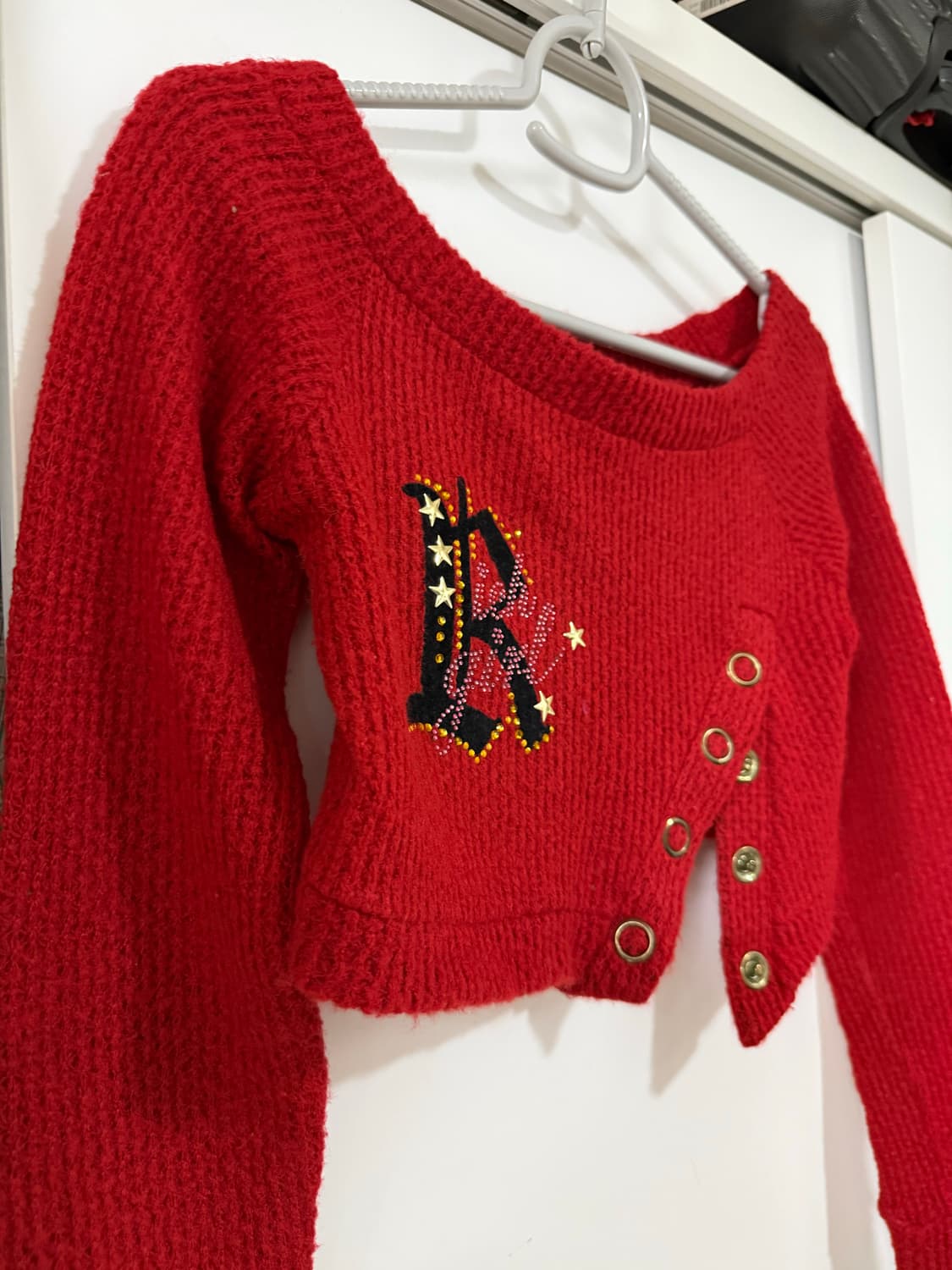 Red Crop Knit 상품이미지2