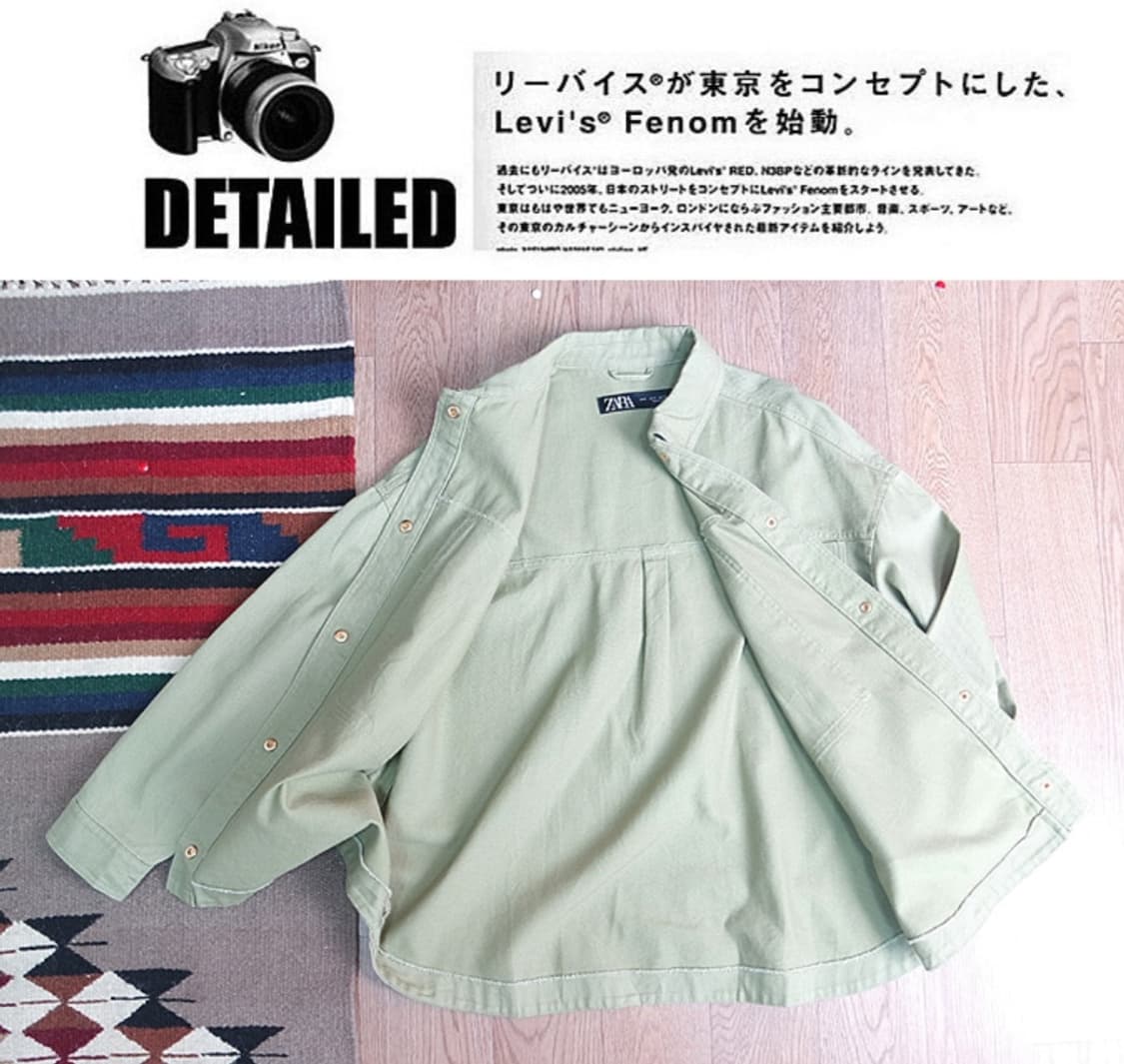 ZARA 오버핏 데님 자켓 상품이미지8