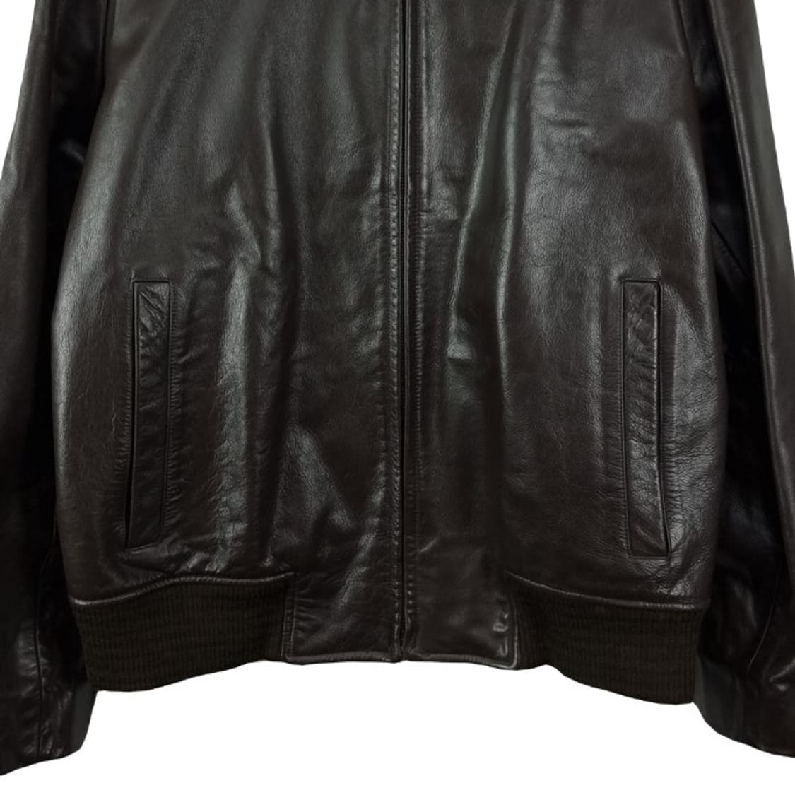 [바나나리퍼블릭] 리얼 램스킨 레더 봄버 자켓 브라운 M19968 상품이미지5