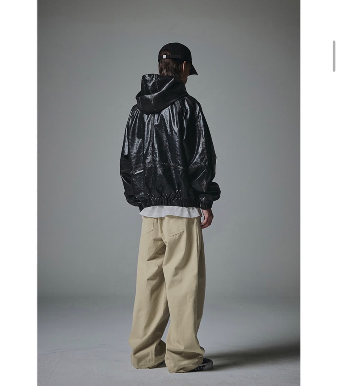 낫포너드 투턱 와이드 코튼팬츠(베이지/M) 치노팬츠/커브드팬츠/인템포무드 상품이미지7