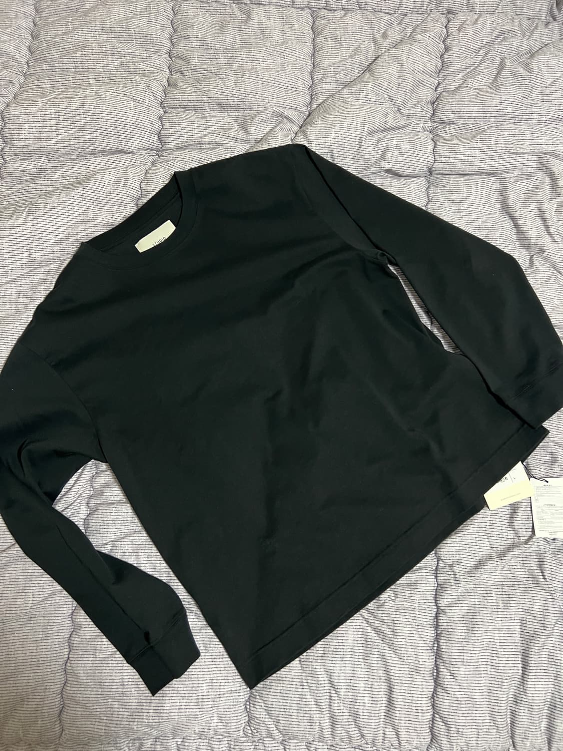 스튜디오니콜슨 블랙티셔츠 L 상품이미지1