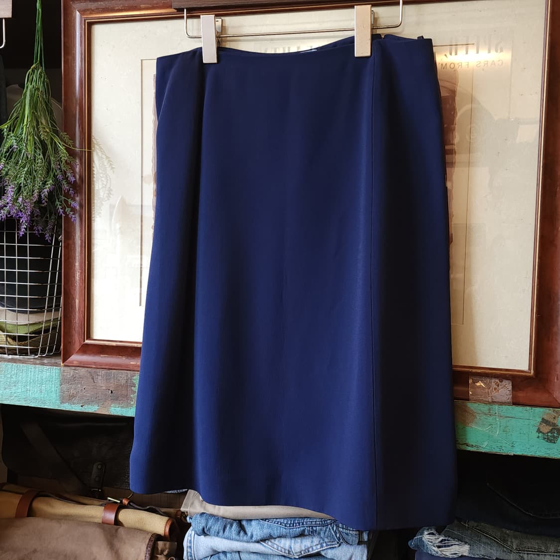 프라다 블루 오피스 스커트 44 상품이미지2
