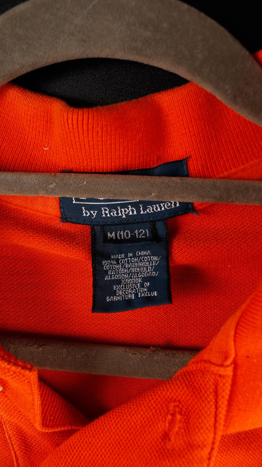 폴로랄프로렌 주황 반팔 카라티 상품이미지5