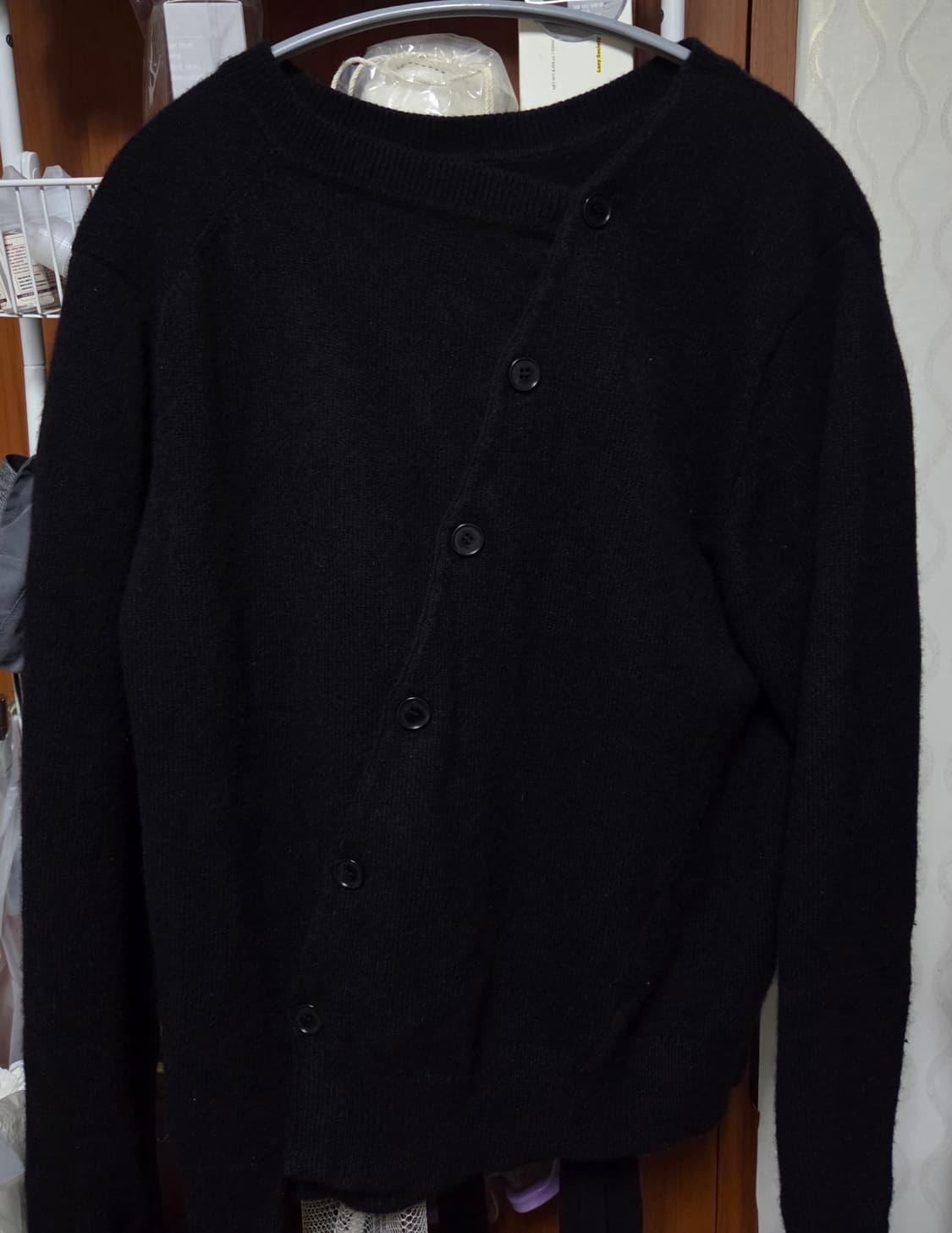 누마레 ee 2 WAY CARDIGAN BLACK 상품이미지2