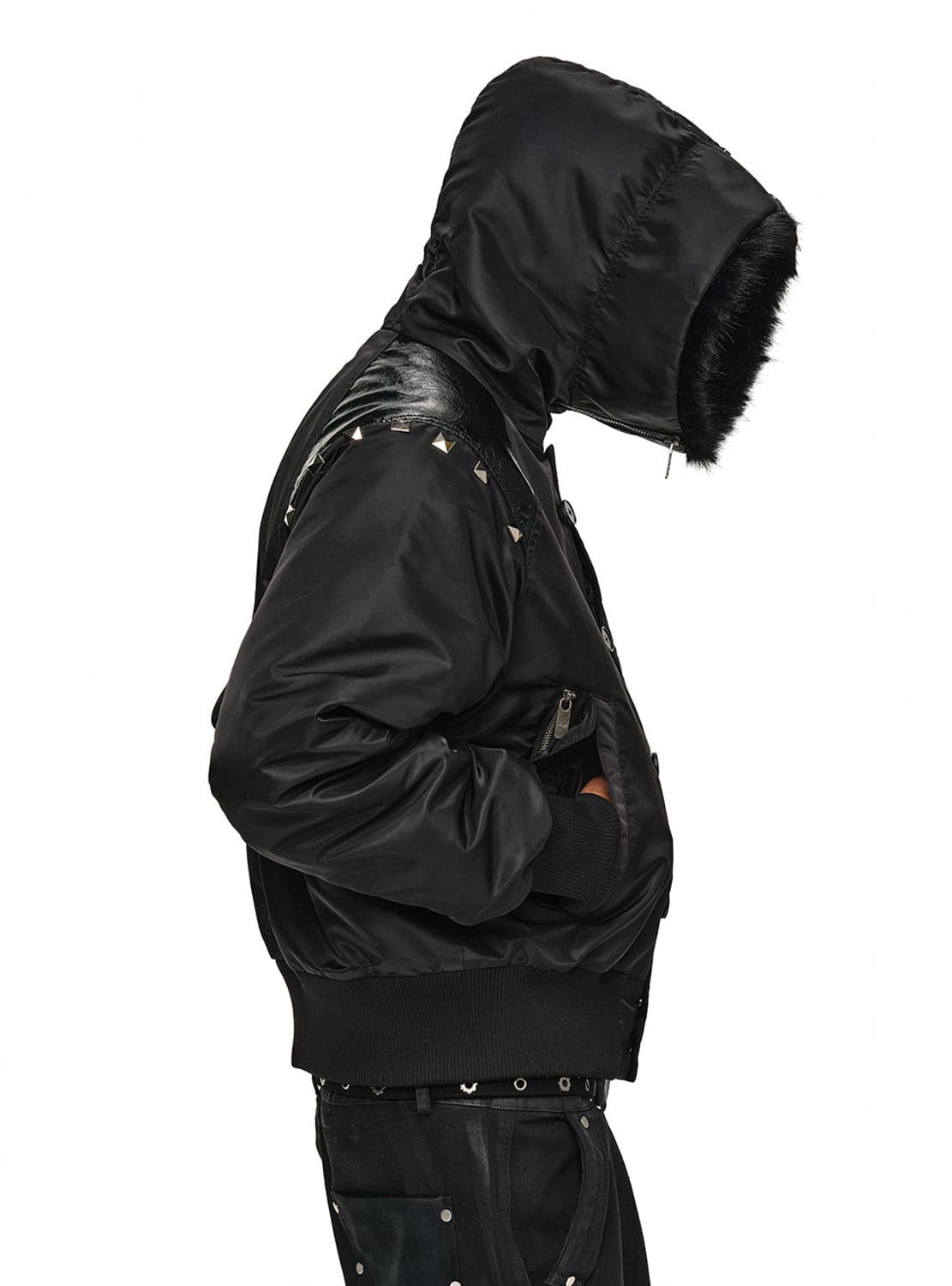 Studded Hooded N2B Jacket  상품이미지4