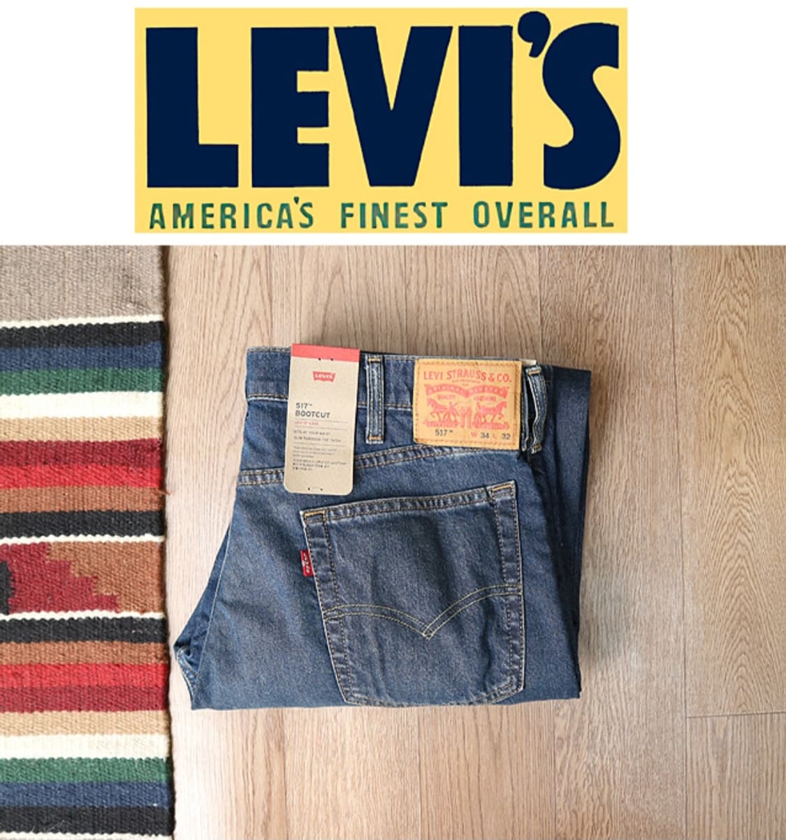 
LEVIS 리바이스 517 부츠컷 데님 34사이즈 새제품 상품이미지1