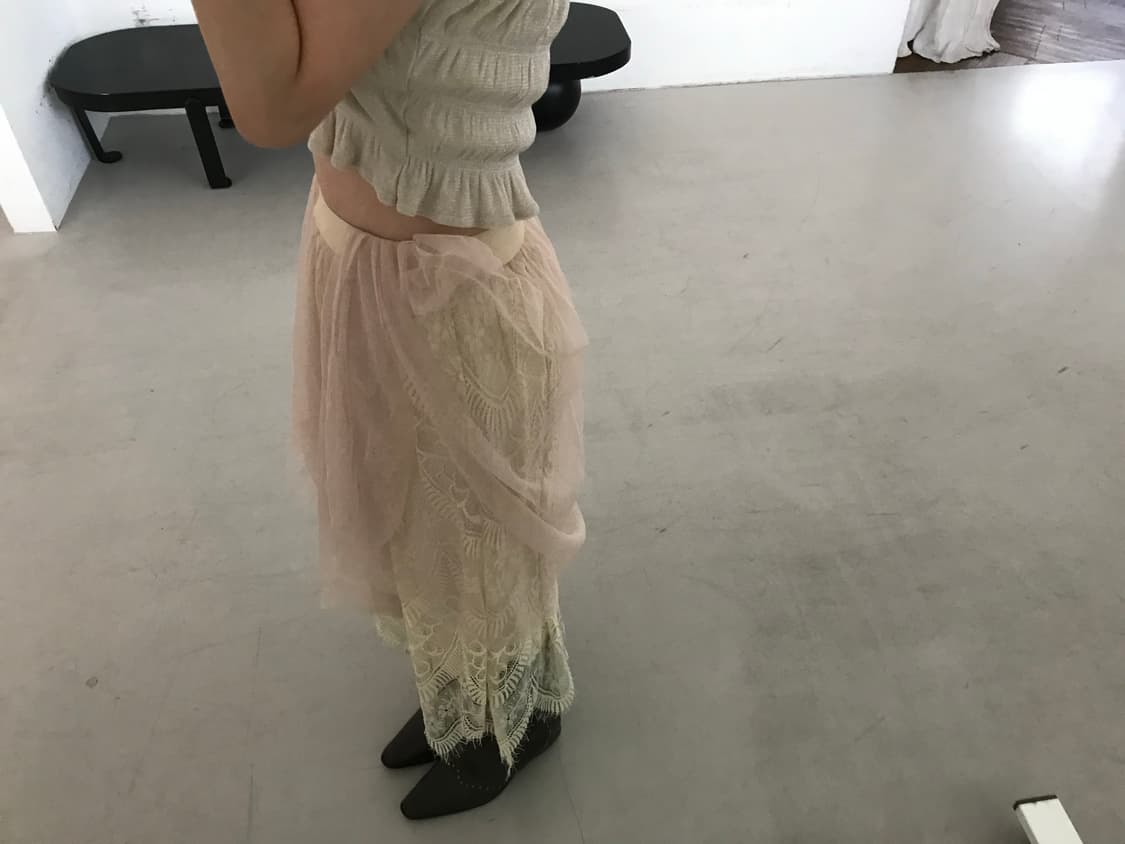 vintage lace sha skirt 상품이미지4