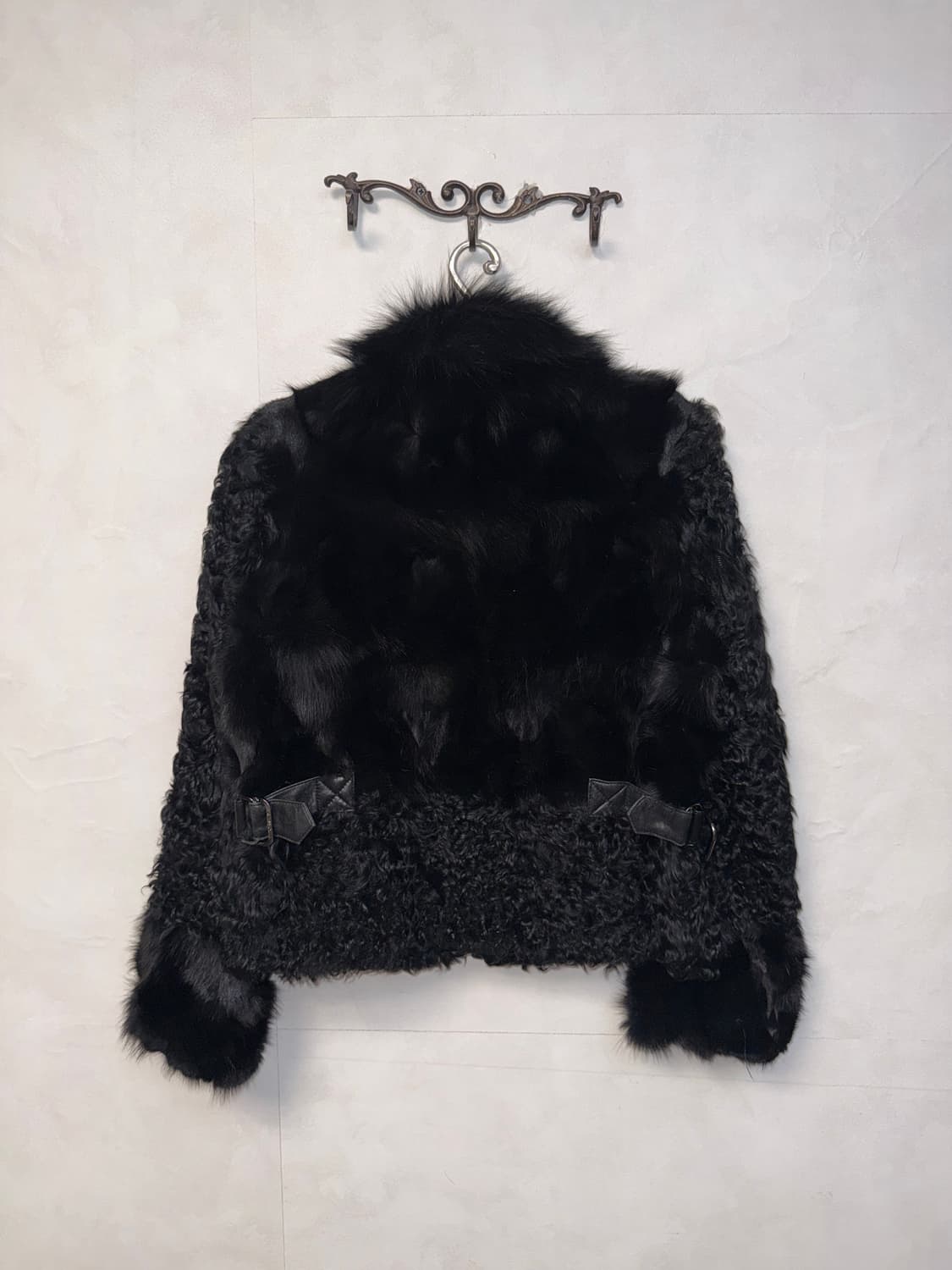 Sally&John black lamb/fox fur jacket 상품이미지3