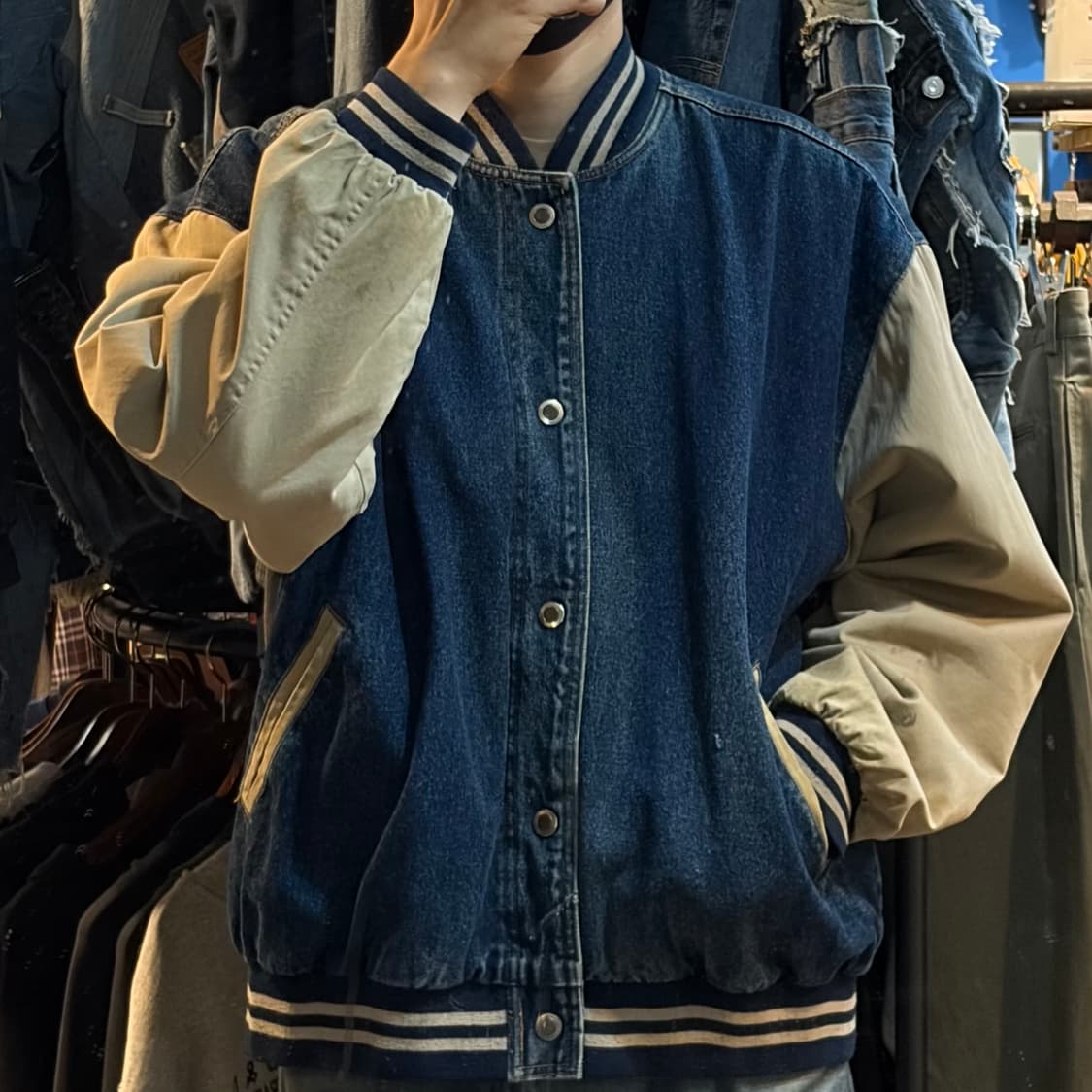 [NO.9] VTG 데님 바시티 자켓 상품이미지1