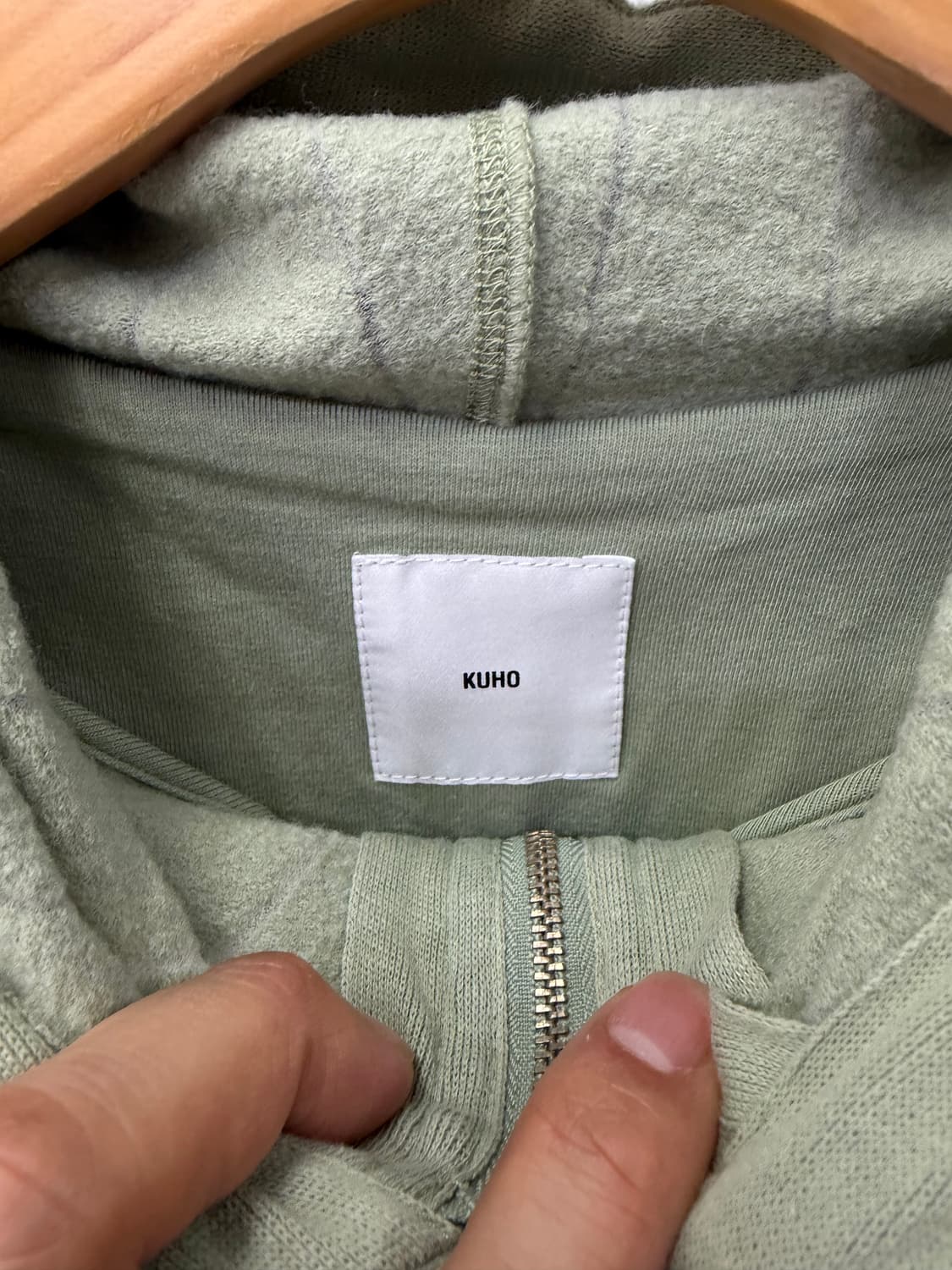 정품) 구호 여성 니트 후드 집업 S 상품이미지6