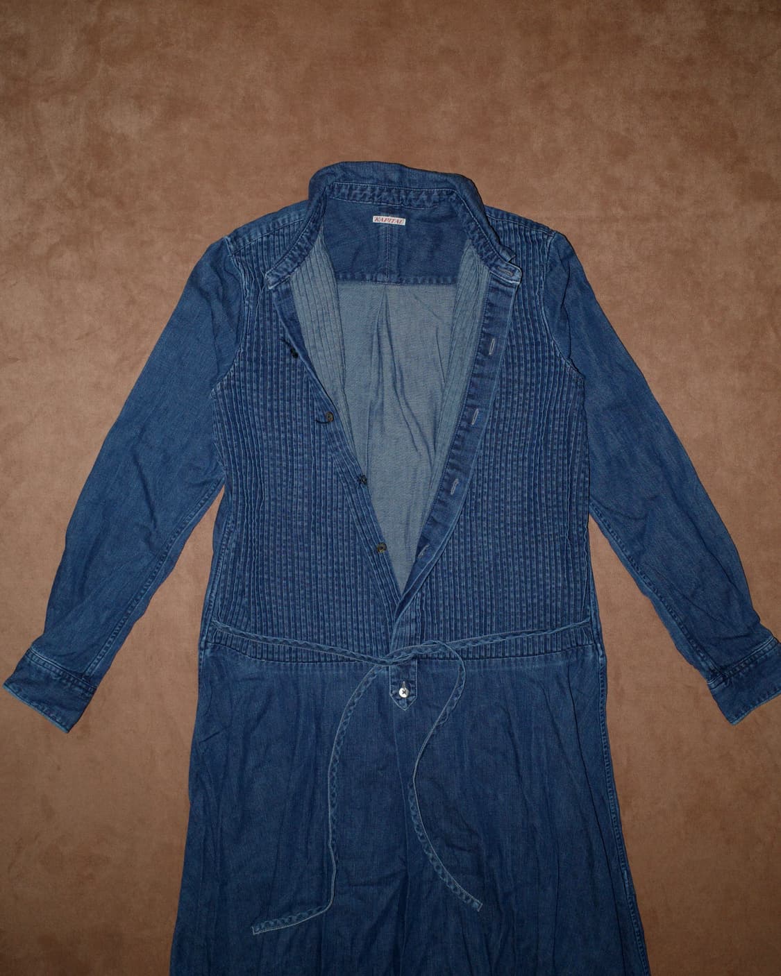 캐피탈 핀턱 데님 원피스 상품이미지3