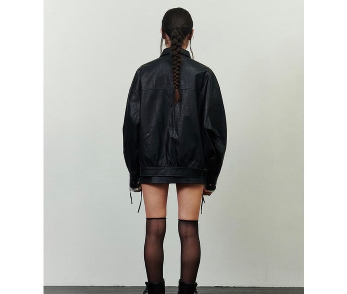 페인오어플레져 CIELO LEATHER JACKET BLACK 상품이미지3