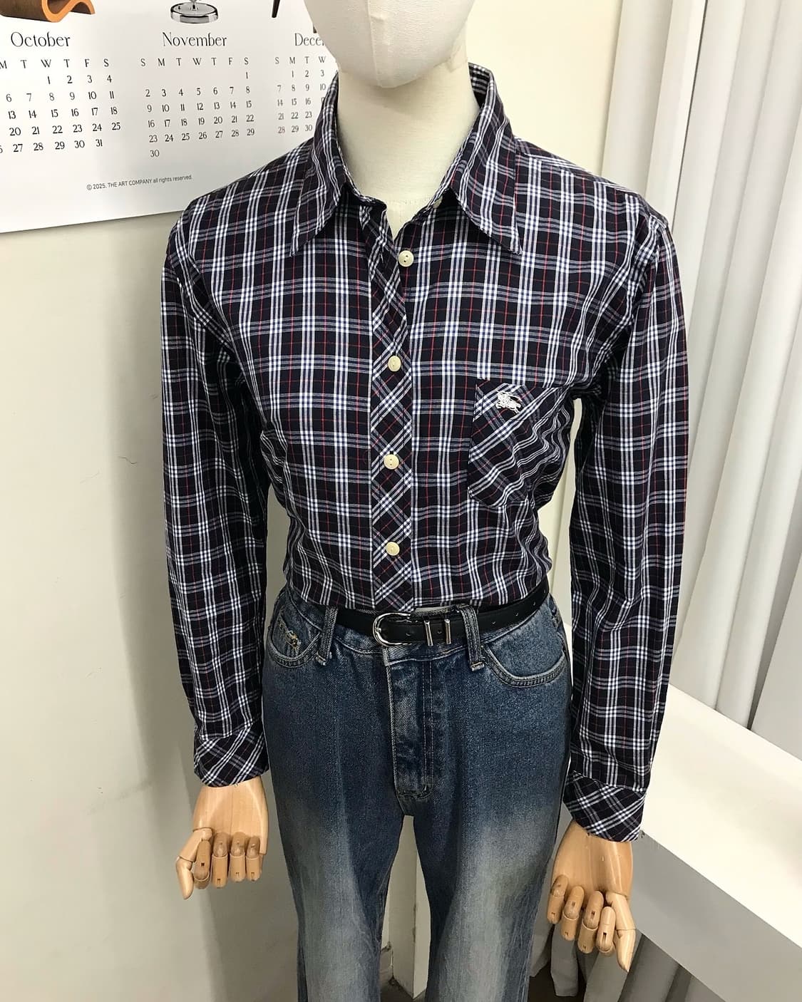 버버리 로고 체크 셔츠 상품이미지6