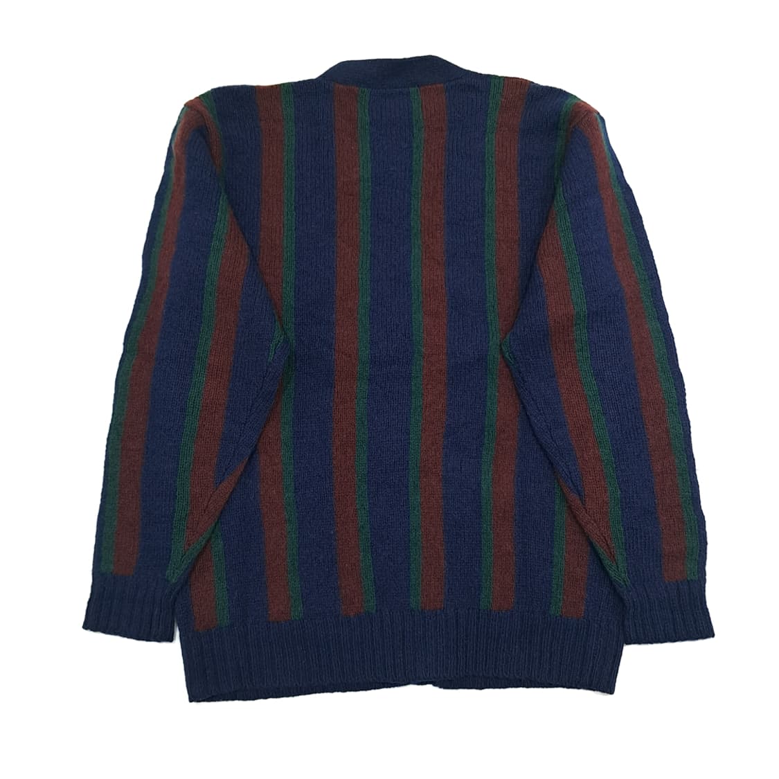 CN970 M 폴로 랄프로렌 90s 프레피 금장 스트라이프 울 가디건 상품이미지6