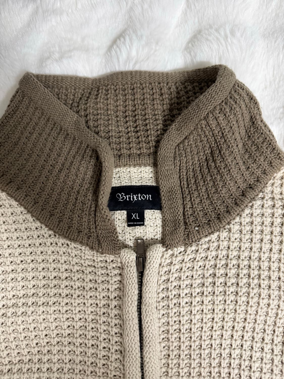 [XL] 브릭스톤 집업 가디건 베이지 상품이미지1