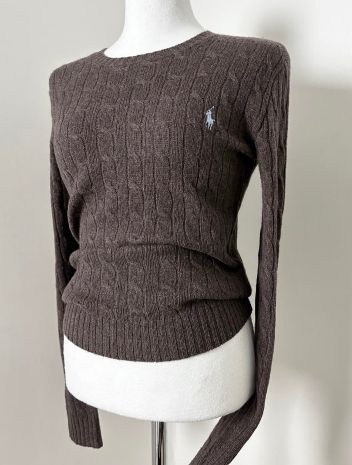 폴로 랄프로렌 꽈배기 케이블 니트 브라운 초코 블루 상품이미지1