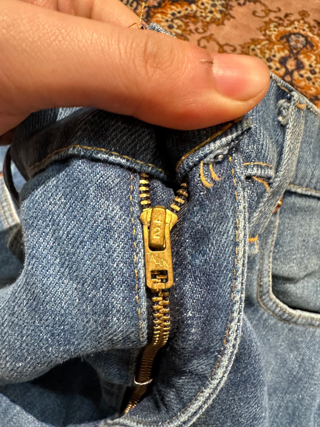 70s USA Levi’s 517 Orange Tab Talon Zip 상품이미지6