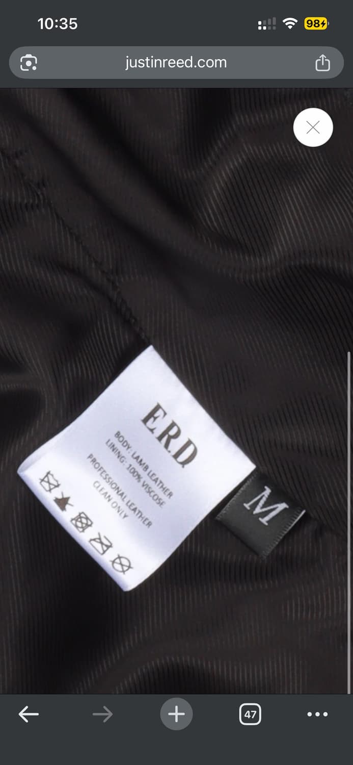 앙팡리쉬데프리메 Spanish Elegy moto jacket 팝니다. 상품이미지9