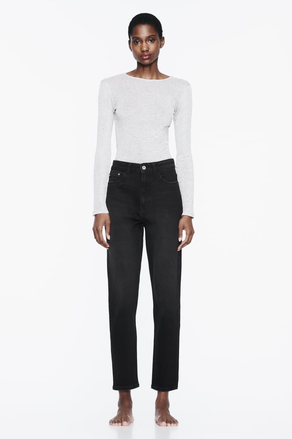 ZARA 자라 블랙 데님 상품이미지1
