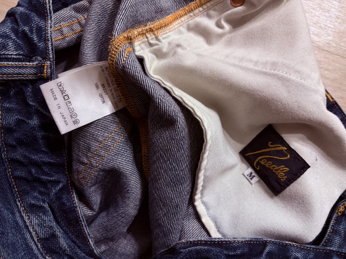 [M] Needles hd pants 인디고 상품이미지6