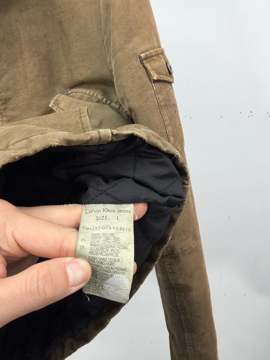 CKJ Garment Dyed Utility Jacket. 상품이미지5