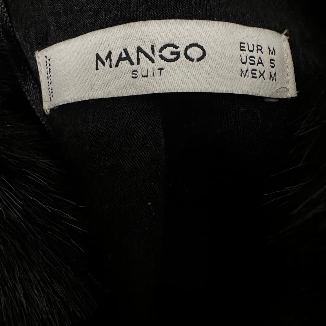 MANGO 망고 여성 밍크 털 자켓 블랙 M 상품이미지4