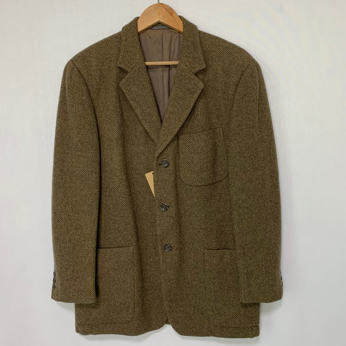 제냐 캐시미어 헤링본 자켓 블레이저 브라운 하이엔드 빈티지 상품이미지2