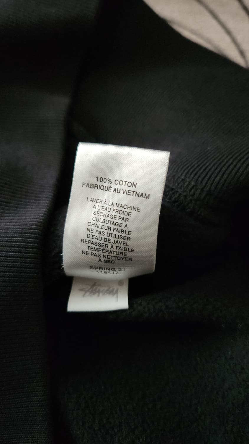 스투시 블랙 스몰로고 후디 XL 상품이미지5