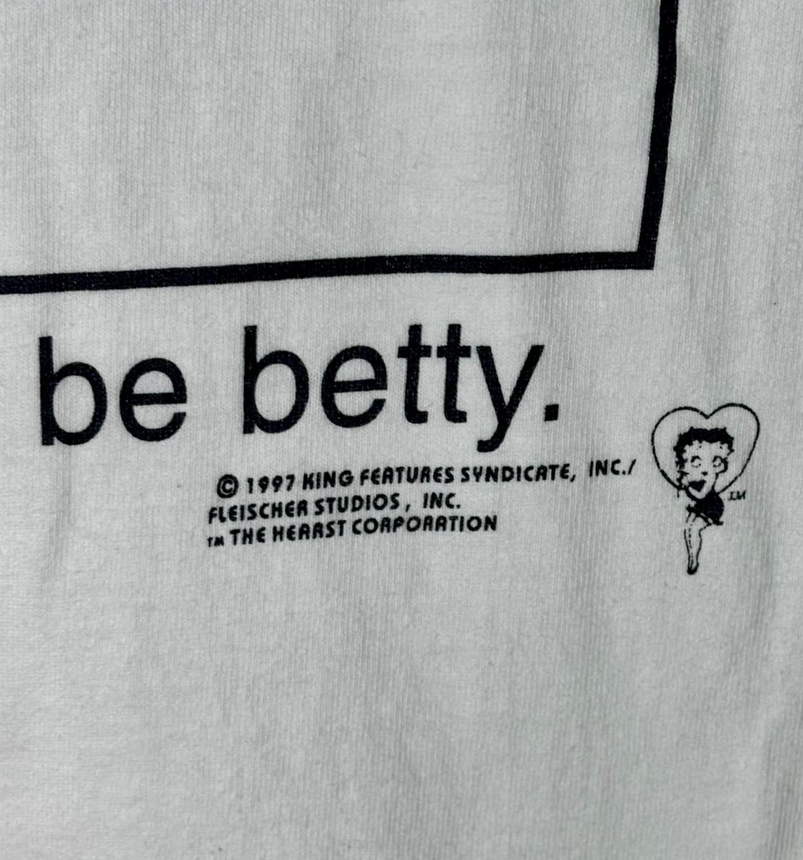 90s Betty Boop 베티붑 USA 풀프린트 티셔츠 상품이미지5
