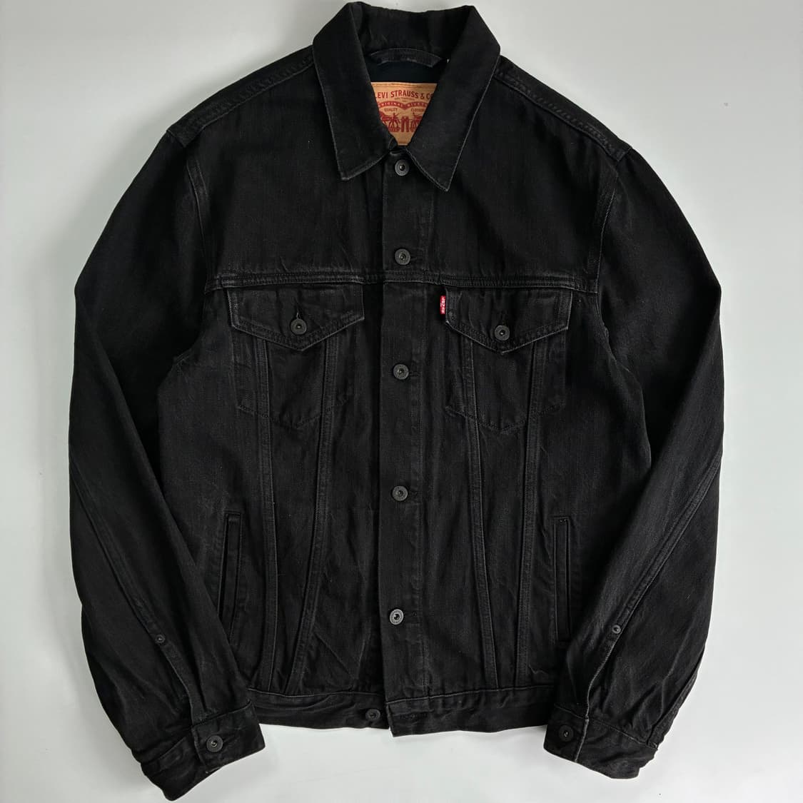 Levis  리바이스 레드탭 흑청 데님 트러커 자켓 상품이미지1