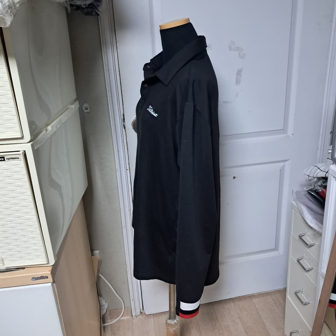 타이틀리스트 긴팔 카라티 긴팔티셔츠 블랙 L(약100) 상품이미지2