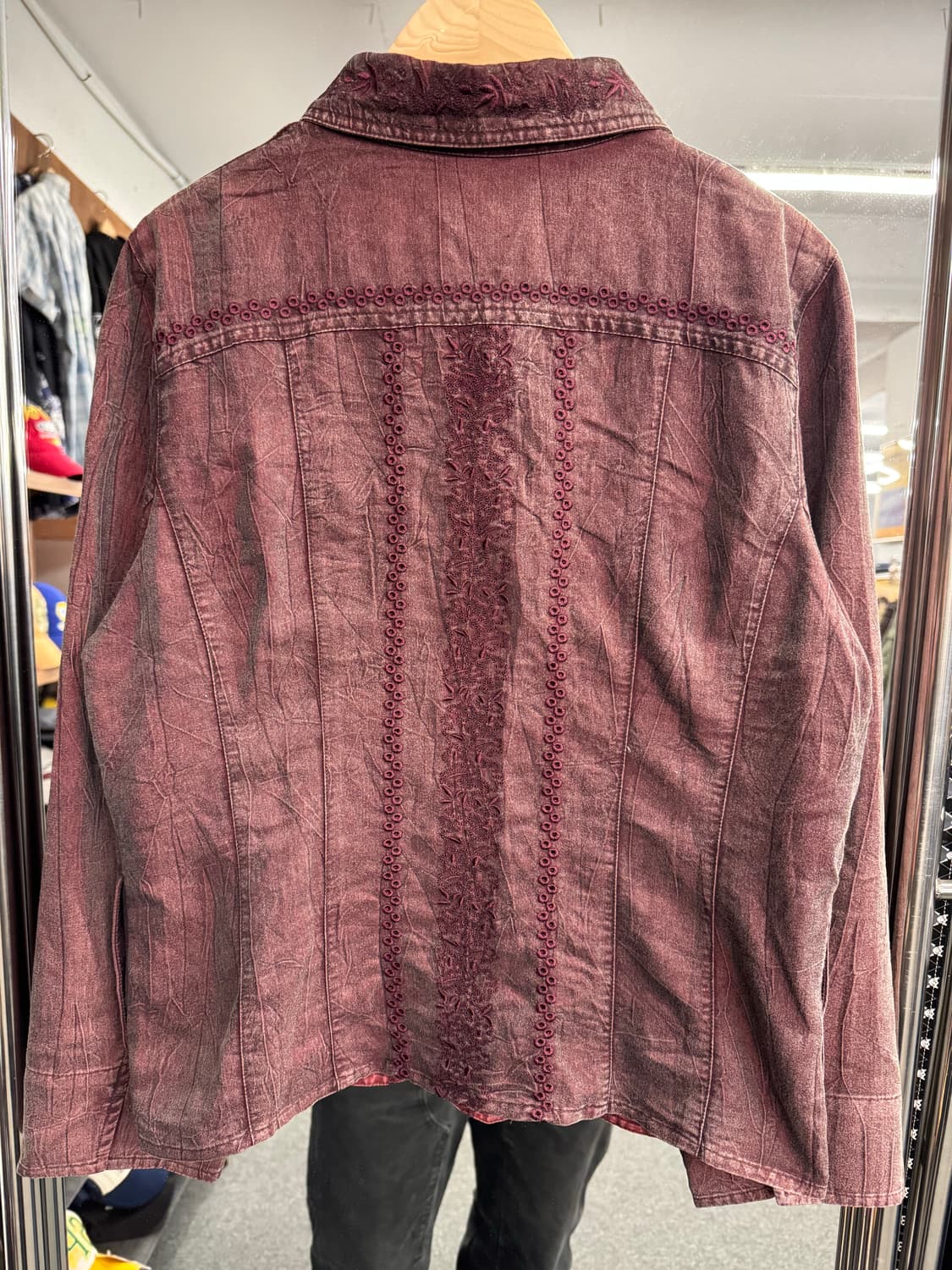 japanese vintage 패턴 여성 셔츠자켓 상품이미지4